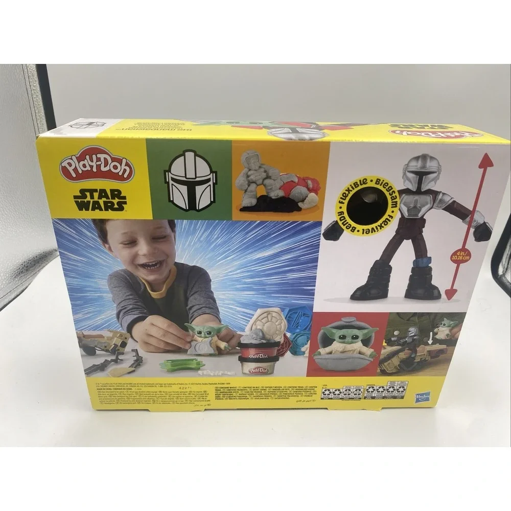 Play-Doh Star Wars The Mandalorian Launching Speeder Playset Grogu Baby Yoda NEW